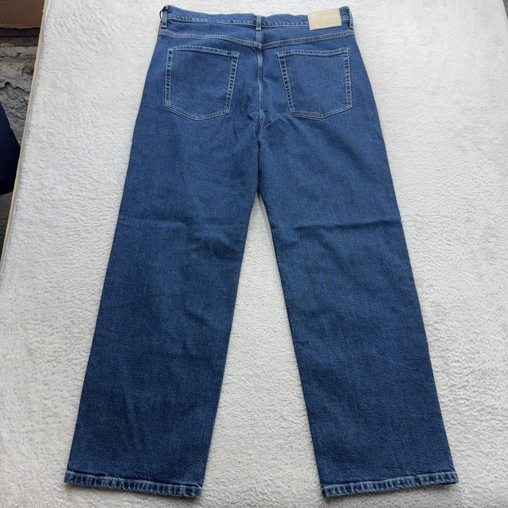 Banana Republic Mens Straight Fit Jeans Blue Medium Wash Denim 33 11311